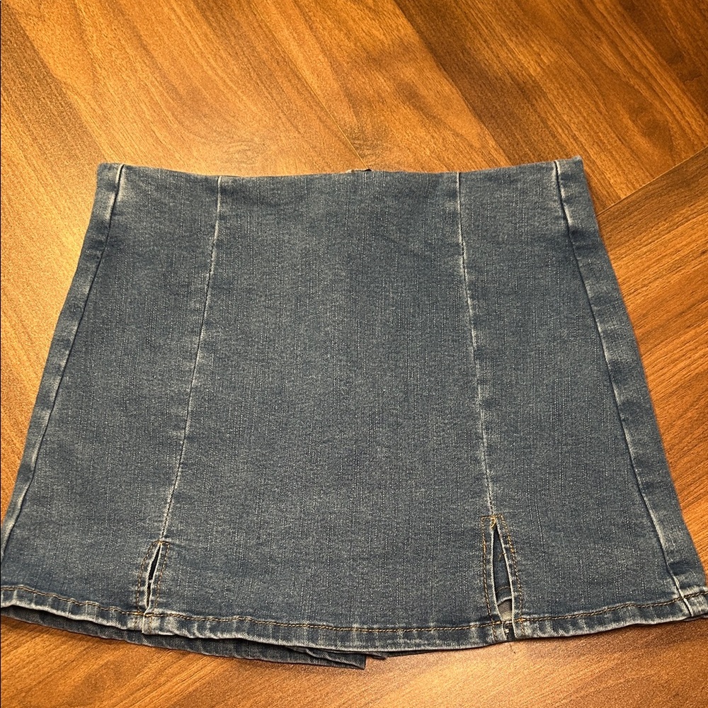 Classic Denim Mini Skort